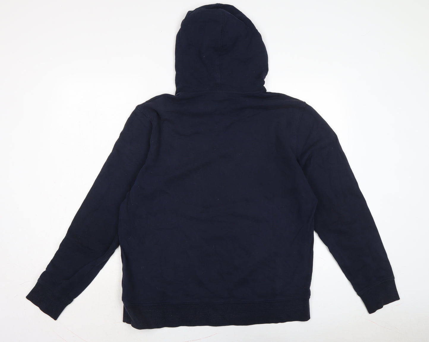 JACK & JONES Mens Blue Cotton Pullover Hoodie Size XL