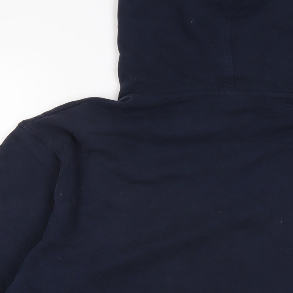 JACK & JONES Mens Blue Cotton Pullover Hoodie Size XL