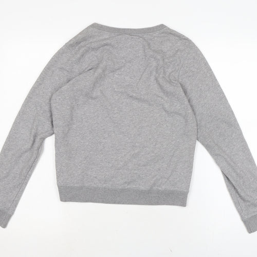 Jack Wills Womens Grey Cotton Pullover Sweatshirt Size 8