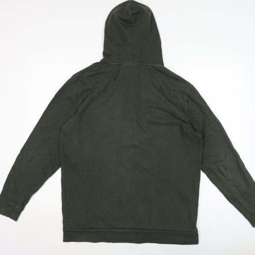 ASOS Mens Green Cotton Pullover Hoodie Size M
