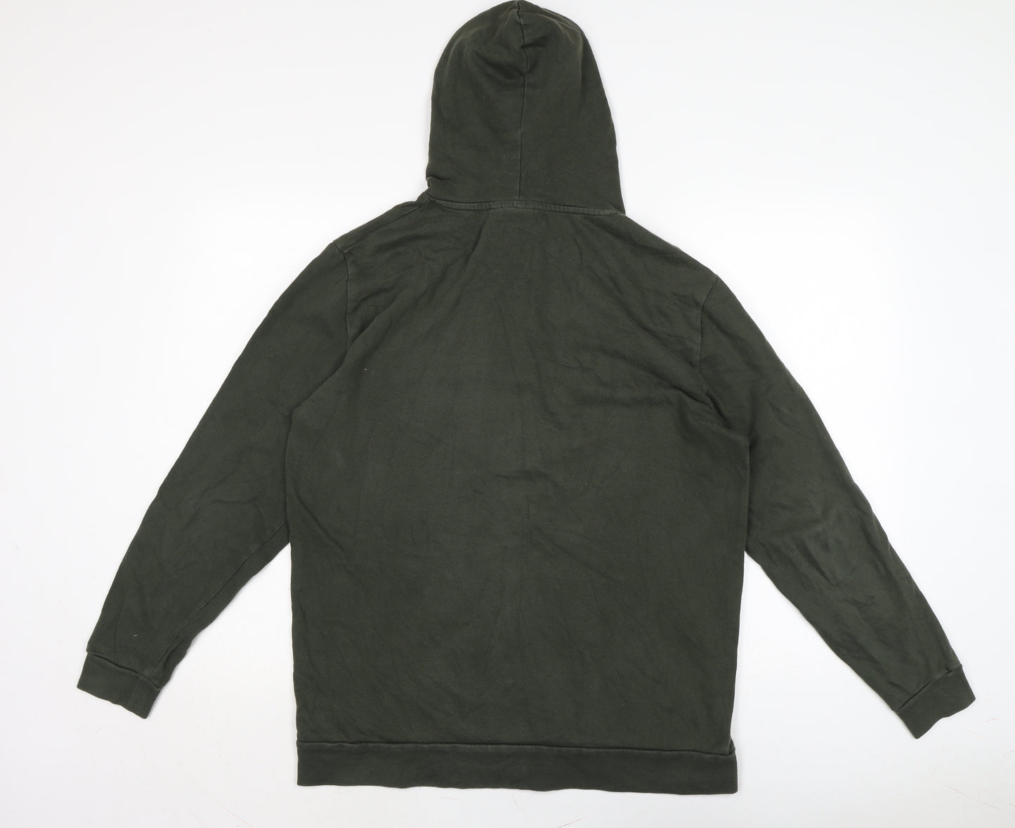 ASOS Mens Green Cotton Pullover Hoodie Size M