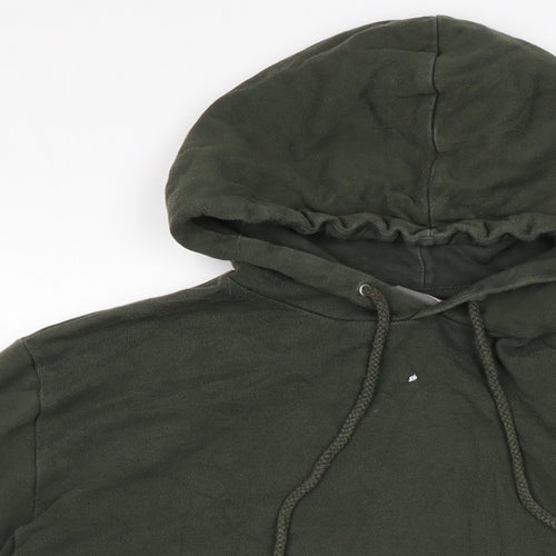 ASOS Mens Green Cotton Pullover Hoodie Size M