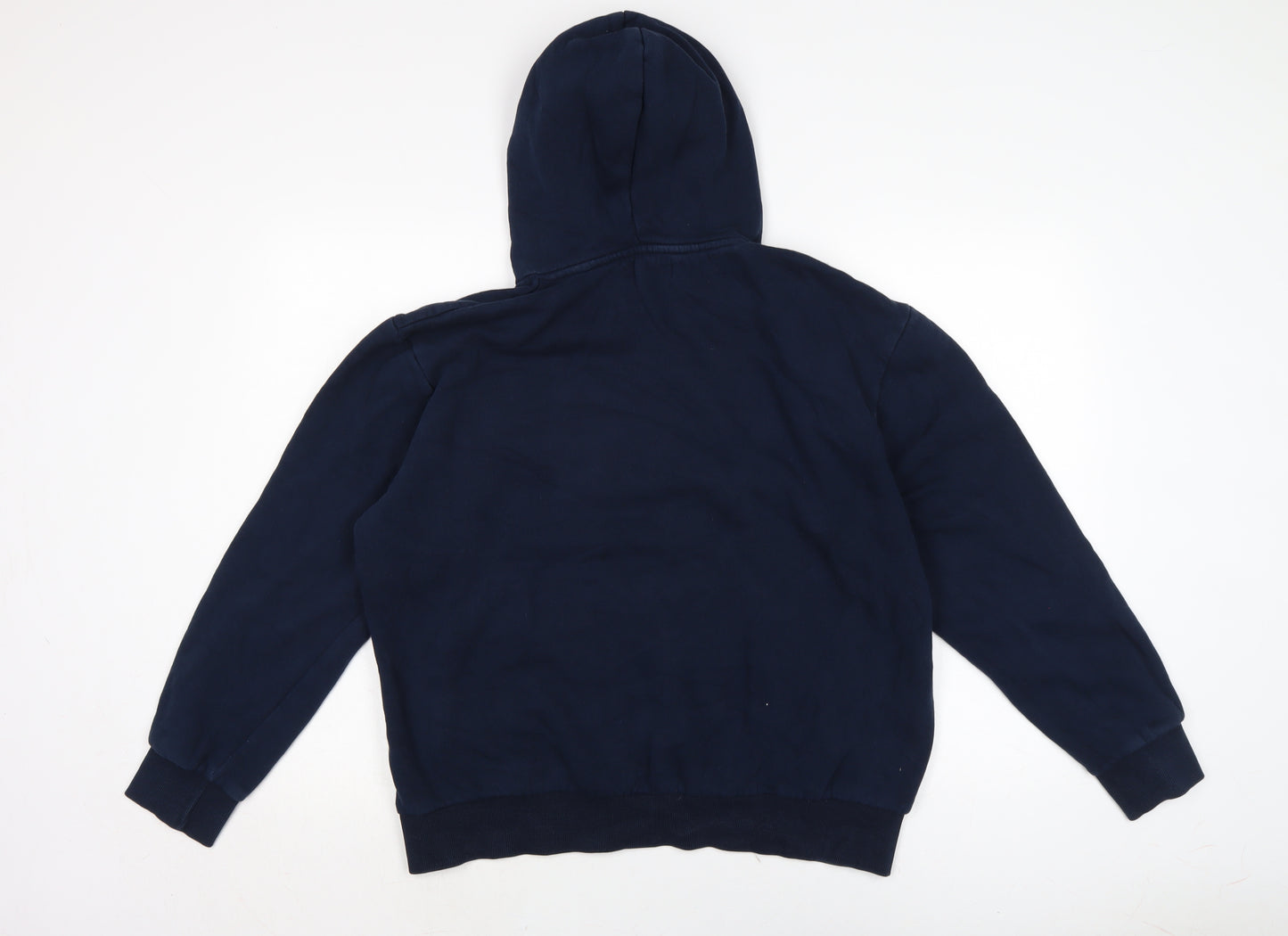 JACK & JONES Mens Blue Cotton Pullover Hoodie Size S