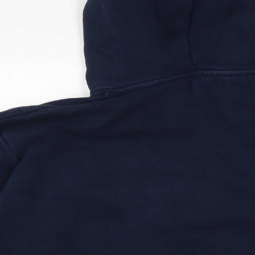 JACK & JONES Mens Blue Cotton Pullover Hoodie Size S