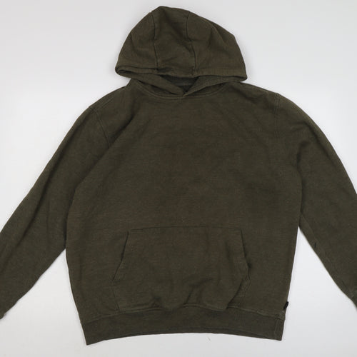 Burton Mens Green Cotton Pullover Hoodie Size L