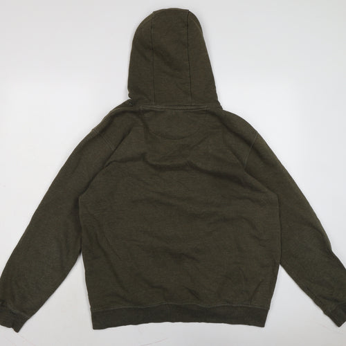 Burton Mens Green Cotton Pullover Hoodie Size L