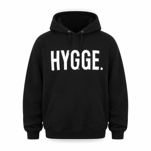 Just Hoods Mens Black Cotton Pullover Hoodie Size M