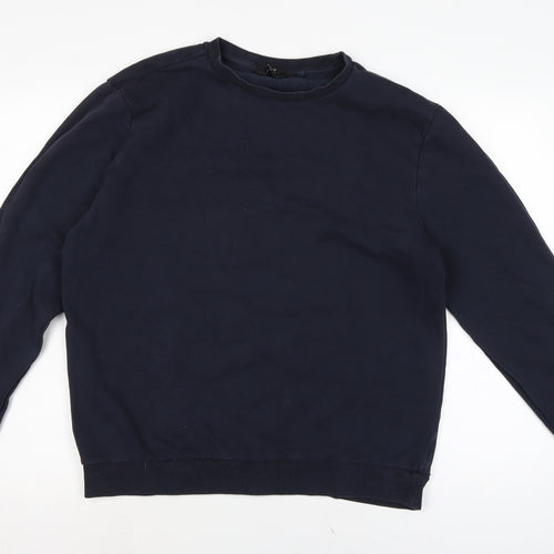 NEXT Mens Blue Cotton Pullover Sweatshirt Size L
