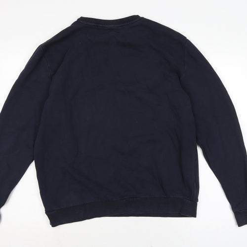 NEXT Mens Blue Cotton Pullover Sweatshirt Size L