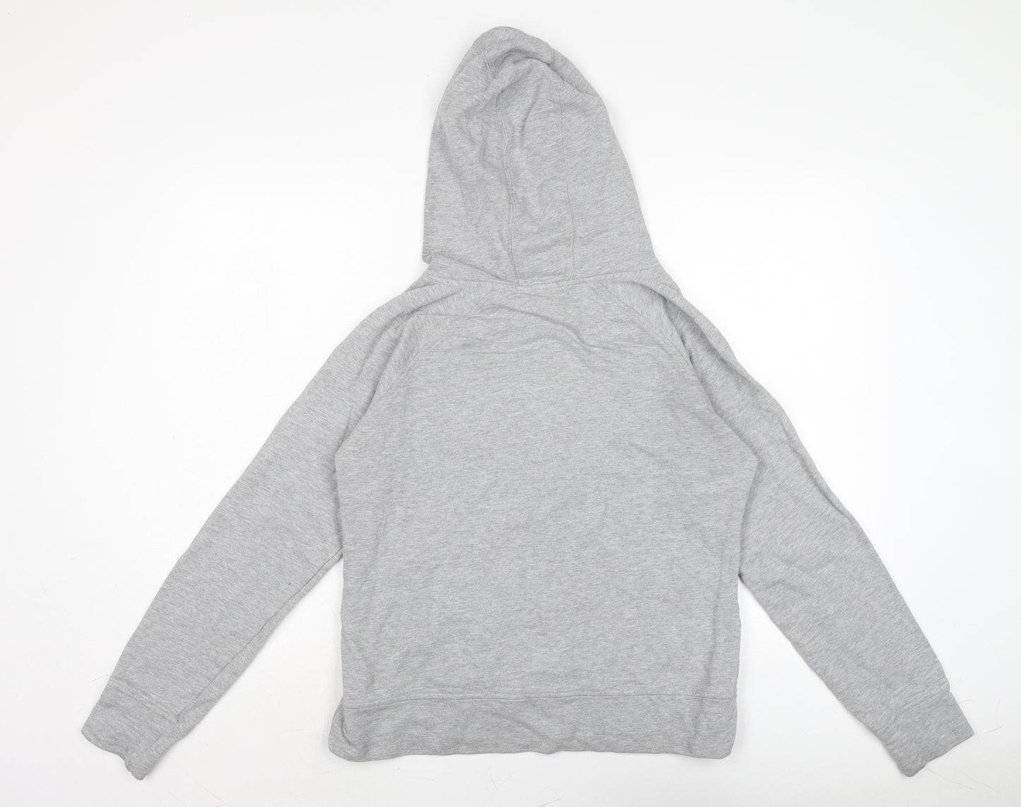 NEXT Womens Grey Houndstooth Cotton Pullover Hoodie Size 12