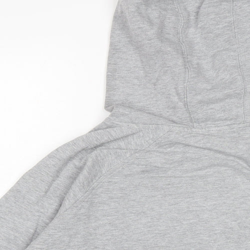 NEXT Womens Grey Houndstooth Cotton Pullover Hoodie Size 12