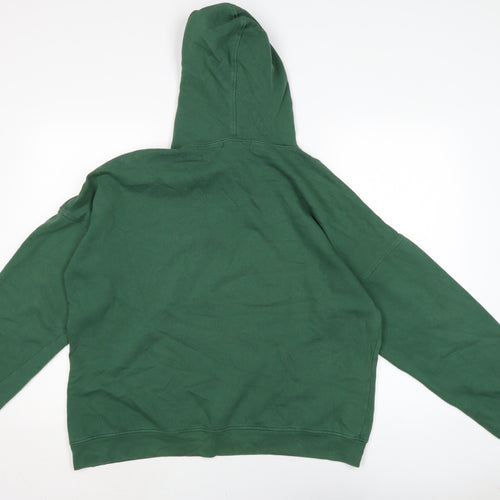 Missguided Womens Green Cotton Pullover Hoodie Size 10