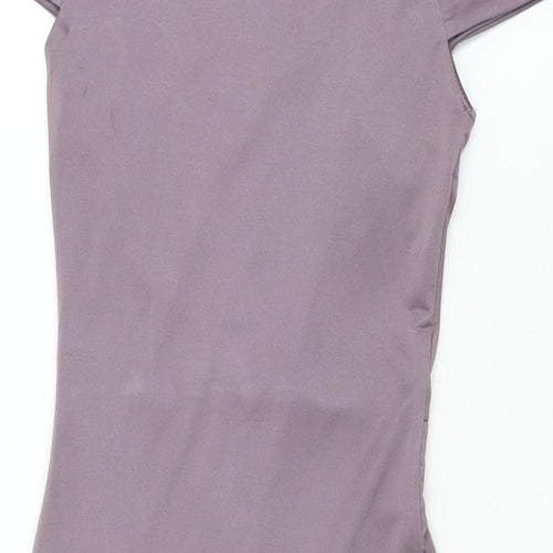 Fashion Nova Womens Purple Polyester Bodycon Size XS V-Neck Pullover