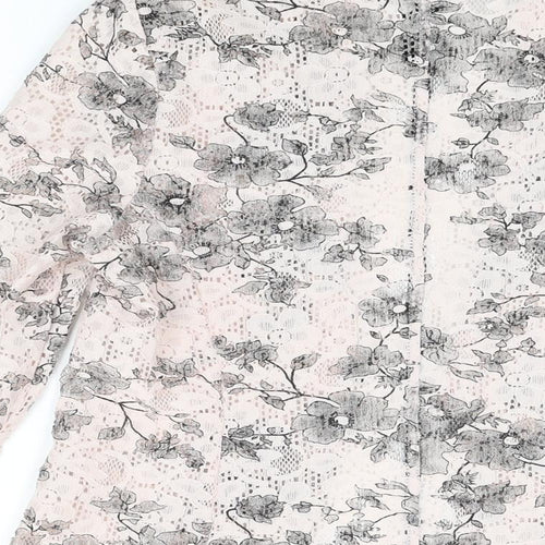 NEXT Womens Pink Floral Jacket Size 6