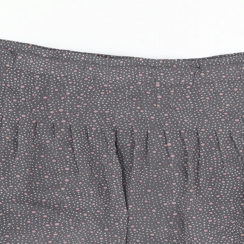 American Eagle Outfitters Womens Grey Geometric Polyester Mini Skirt Size S Drawstring