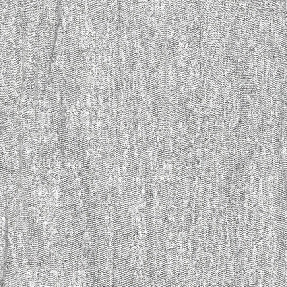 Bianca Womens Grey Wool Straight & Pencil Skirt Size 12 Zip