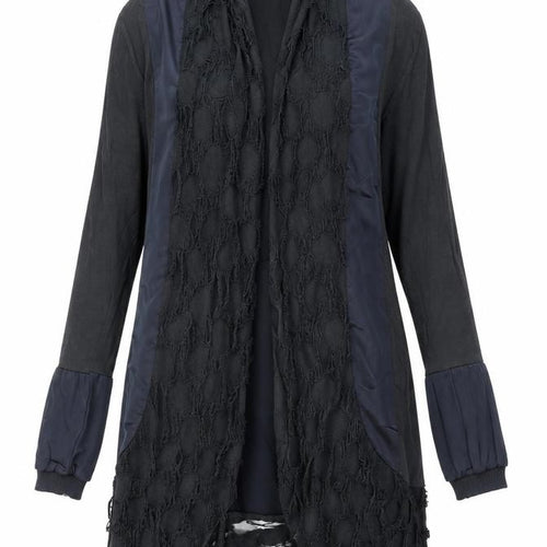 Soleil Womens Black V-Neck Cotton Cardigan Jumper Size 10