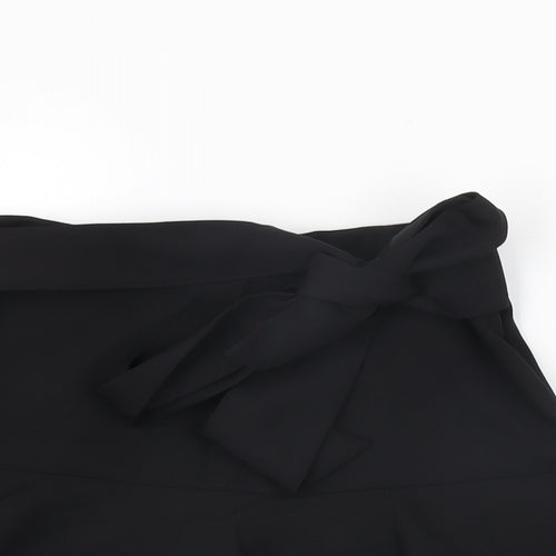 Zara Womens Black Polyester Mini Skirt Size XS Zip