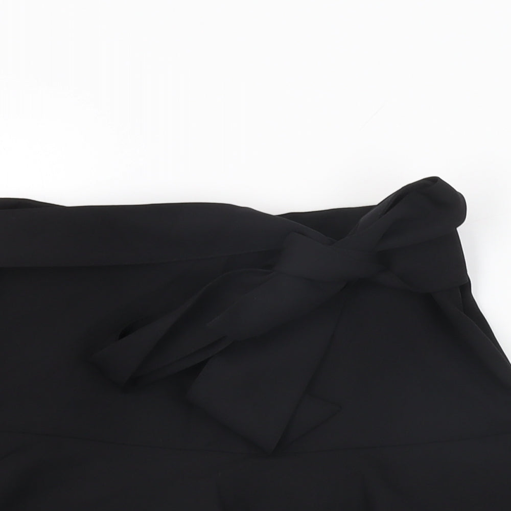 Zara Womens Black Polyester Mini Skirt Size XS Zip