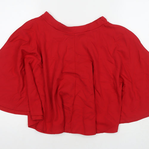 Zoot Womens Red Viscose Skater Skirt Size S