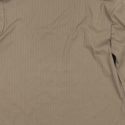 NEXT Womens Brown Polyester Basic T-Shirt Size 14 Square Neck