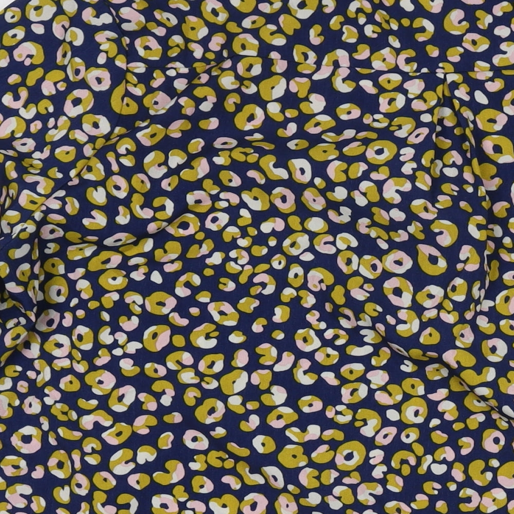 Izabel Womens Multicoloured Animal Print Polyester Tunic Blouse Size 20 V-Neck