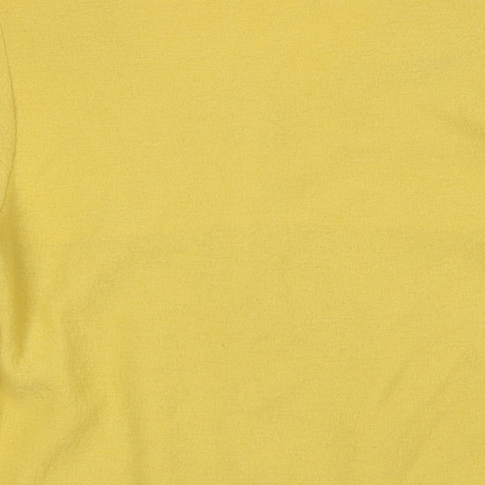 Paul Costelloe Womens Yellow Jacket Coat Size M Button