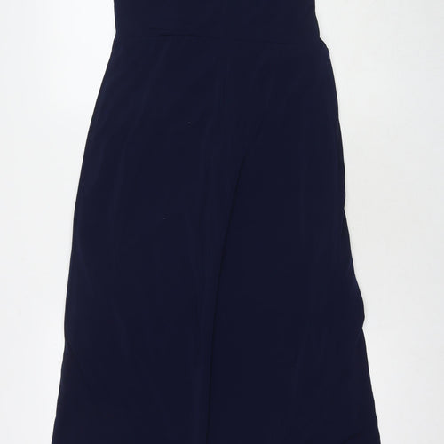 Coast Womens Blue Polyester Maxi Size 14 Round Neck Pullover