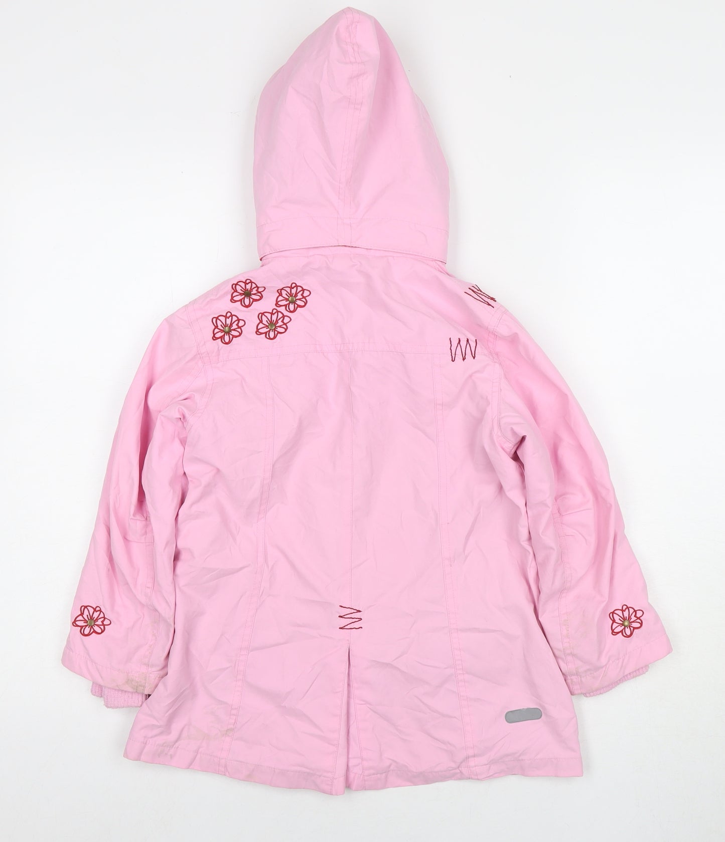 Fransa Girls Pink Jacket Size 6 Years Zip