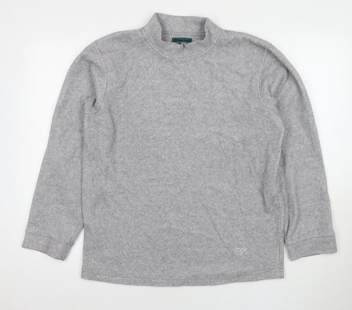 Hawkshead Womens Grey Polyester Pullover Sweatshirt Size S Pullover