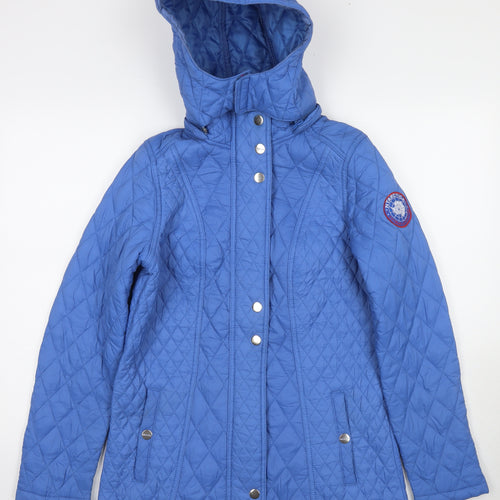 Ntarctica Womens Blue Quilted Jacket Size M Zip