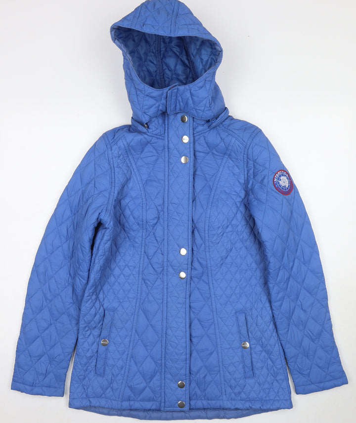 Ntarctica Womens Blue Quilted Jacket Size M Zip