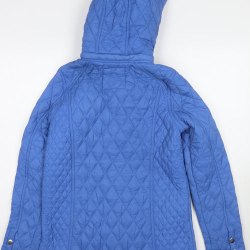 Ntarctica Womens Blue Quilted Jacket Size M Zip