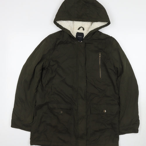 FOREVER 21 Womens Green Jacket Size M Zip