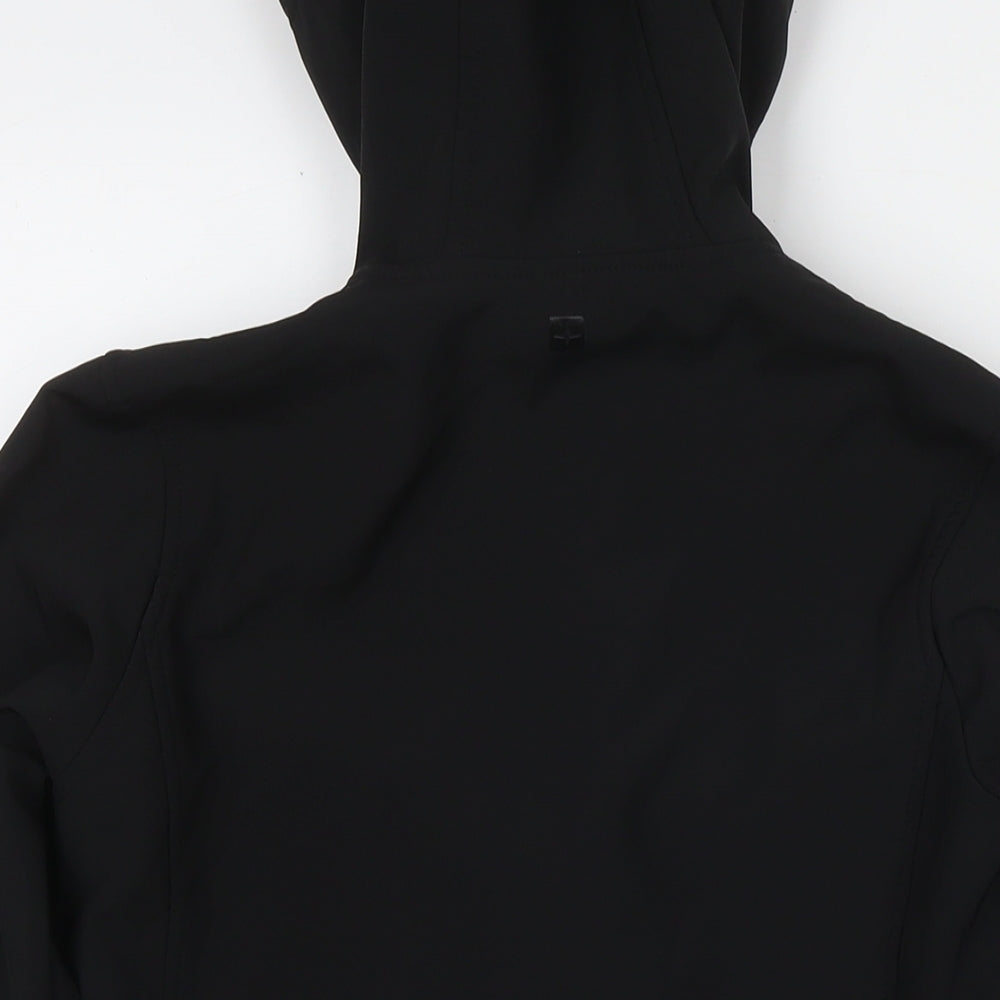 Mountain Warehouse Womens Black Rain Coat Jacket Size 10 Zip