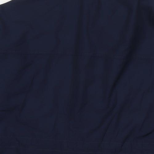 Marks and Spencer Womens Blue Rain Coat Jacket Size 16 Zip