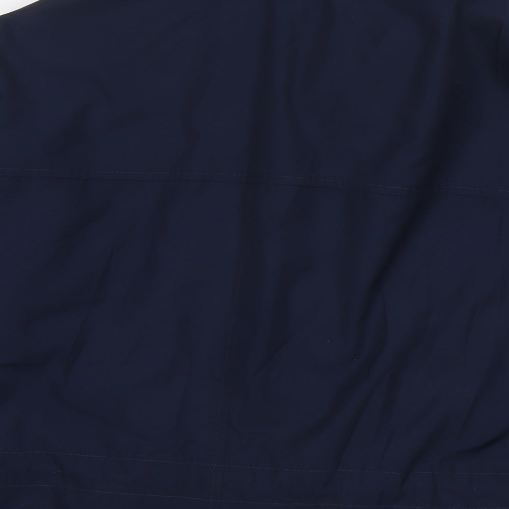 Marks and Spencer Womens Blue Rain Coat Jacket Size 16 Zip