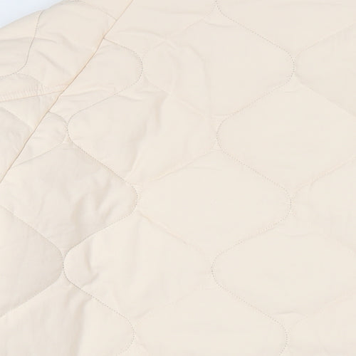 Kaiia Womens Beige Quilted Jacket Size XL Snap