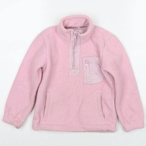 Threadgirls Girls Pink Polyester Pullover Sweatshirt Size 5-6 Years Pullover