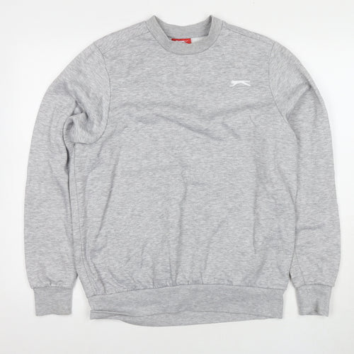 Slazenger Mens Grey Polyester Pullover Sweatshirt Size S