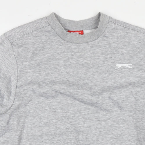Slazenger Mens Grey Polyester Pullover Sweatshirt Size S