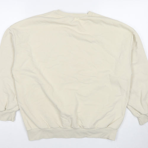 Amber Womens Beige Cotton Pullover Sweatshirt Size M Pullover - New York Jets