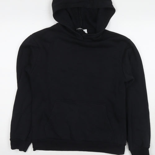 ASOS Womens Black Cotton Pullover Sweatshirt Size 8 Pullover