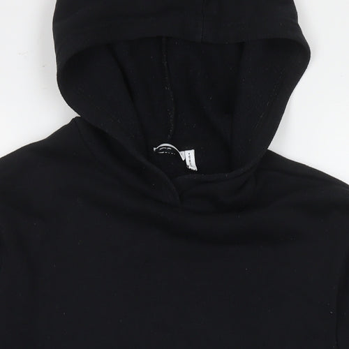 ASOS Womens Black Cotton Pullover Sweatshirt Size 8 Pullover