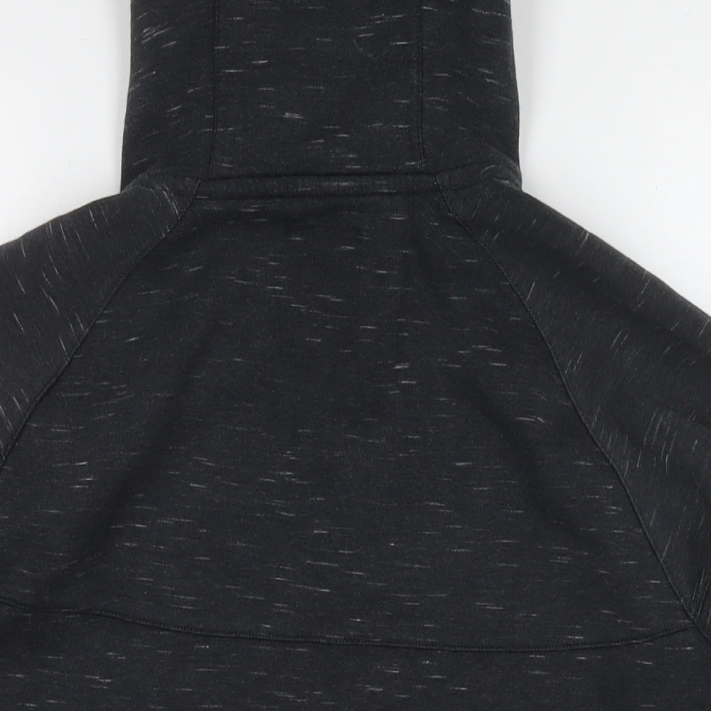 Nike Mens Grey Cotton Full Zip Hoodie Size L