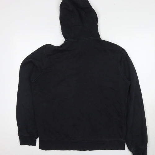 Nike Mens Black Cotton Full Zip Hoodie Size L
