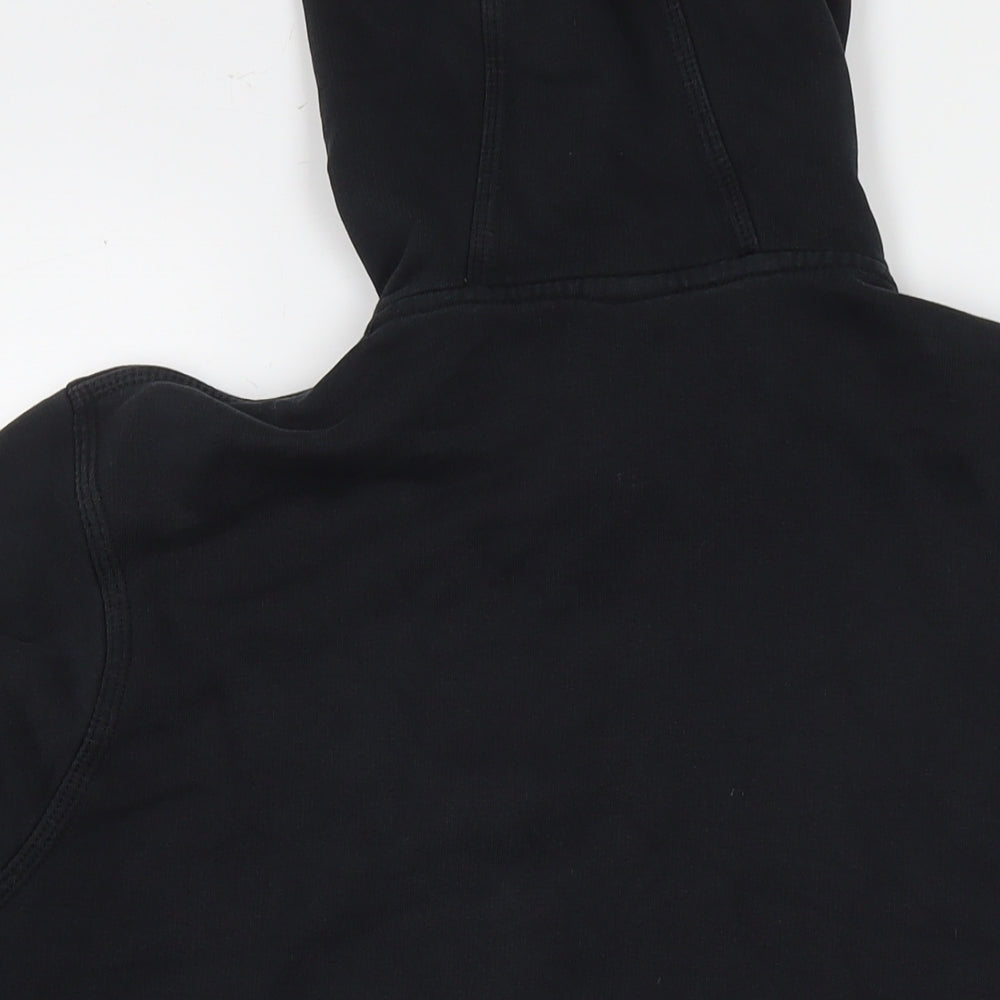 Nike Mens Black Cotton Full Zip Hoodie Size L