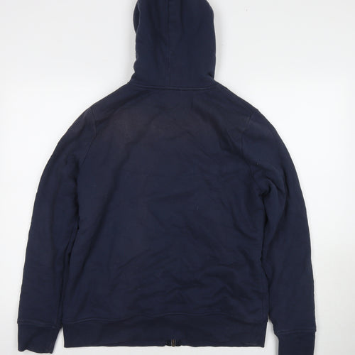 Boden Womens Blue Cotton Full Zip Hoodie Size 14 Zip