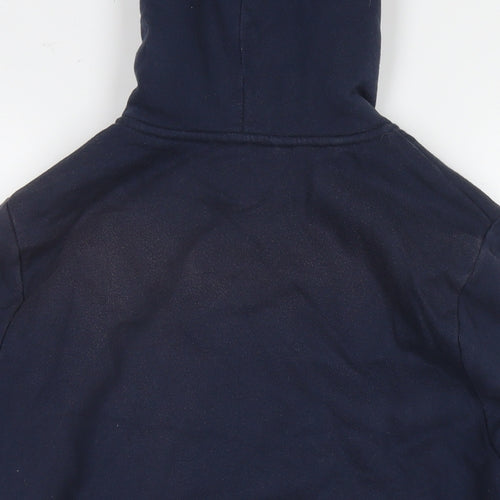 Boden Womens Blue Cotton Full Zip Hoodie Size 14 Zip