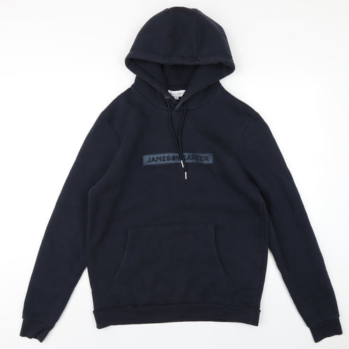 Jameson Carter Mens Blue Cotton Pullover Hoodie Size M
